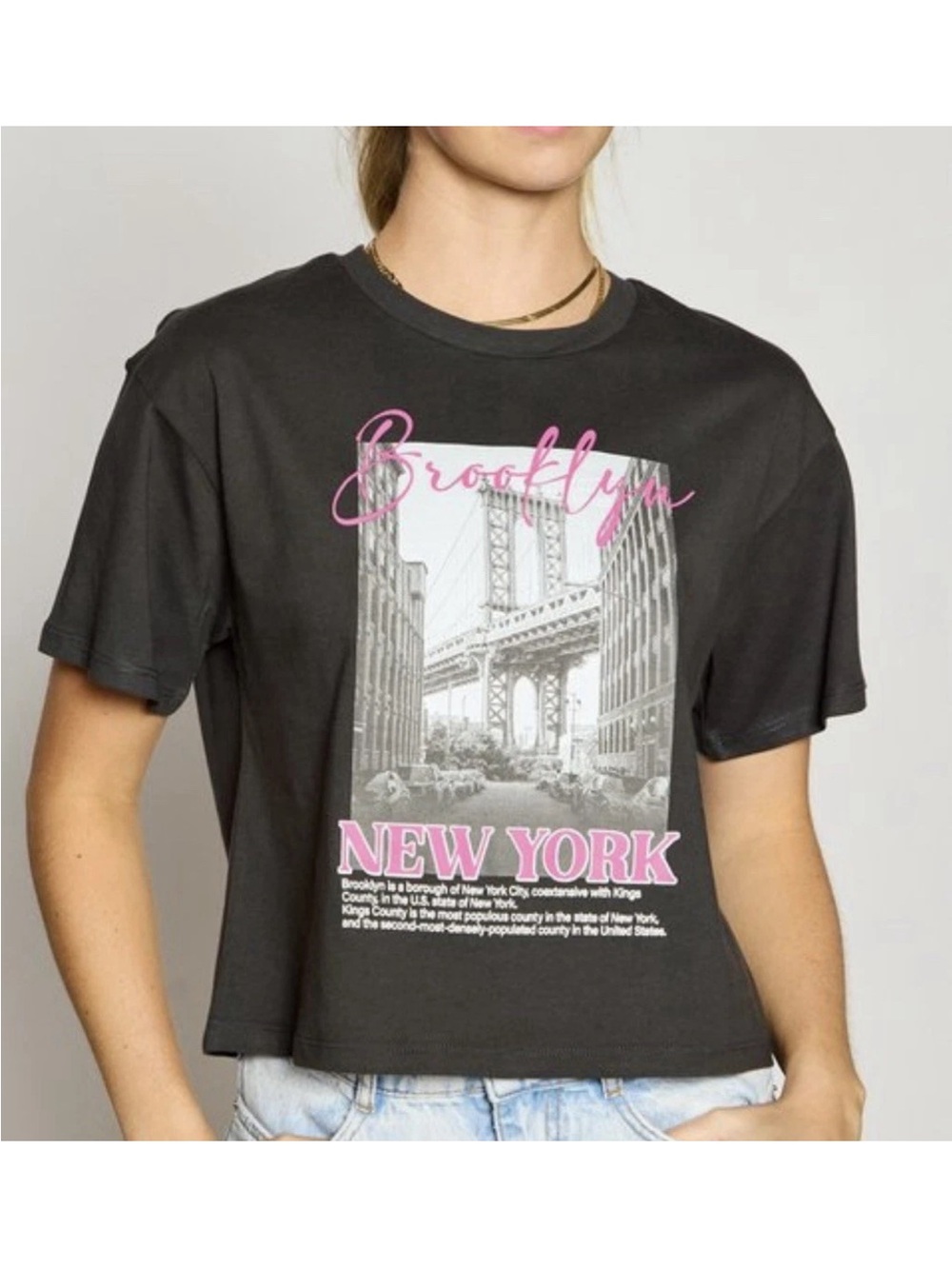 Brooklyn New York Graphic Tee - Black